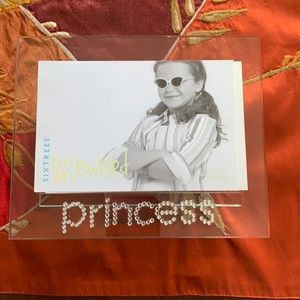 4X6 PRINCESS GLASS PICTURE FRAME
